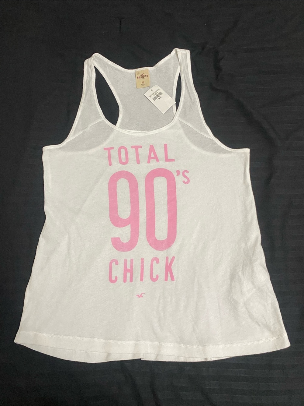 Vintage Hollister 2010’s “Total 90’s Chick” Graphic Tank Top | XS | NWT | Y2K